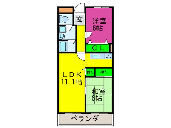 ハイデ上町の物件間取画像